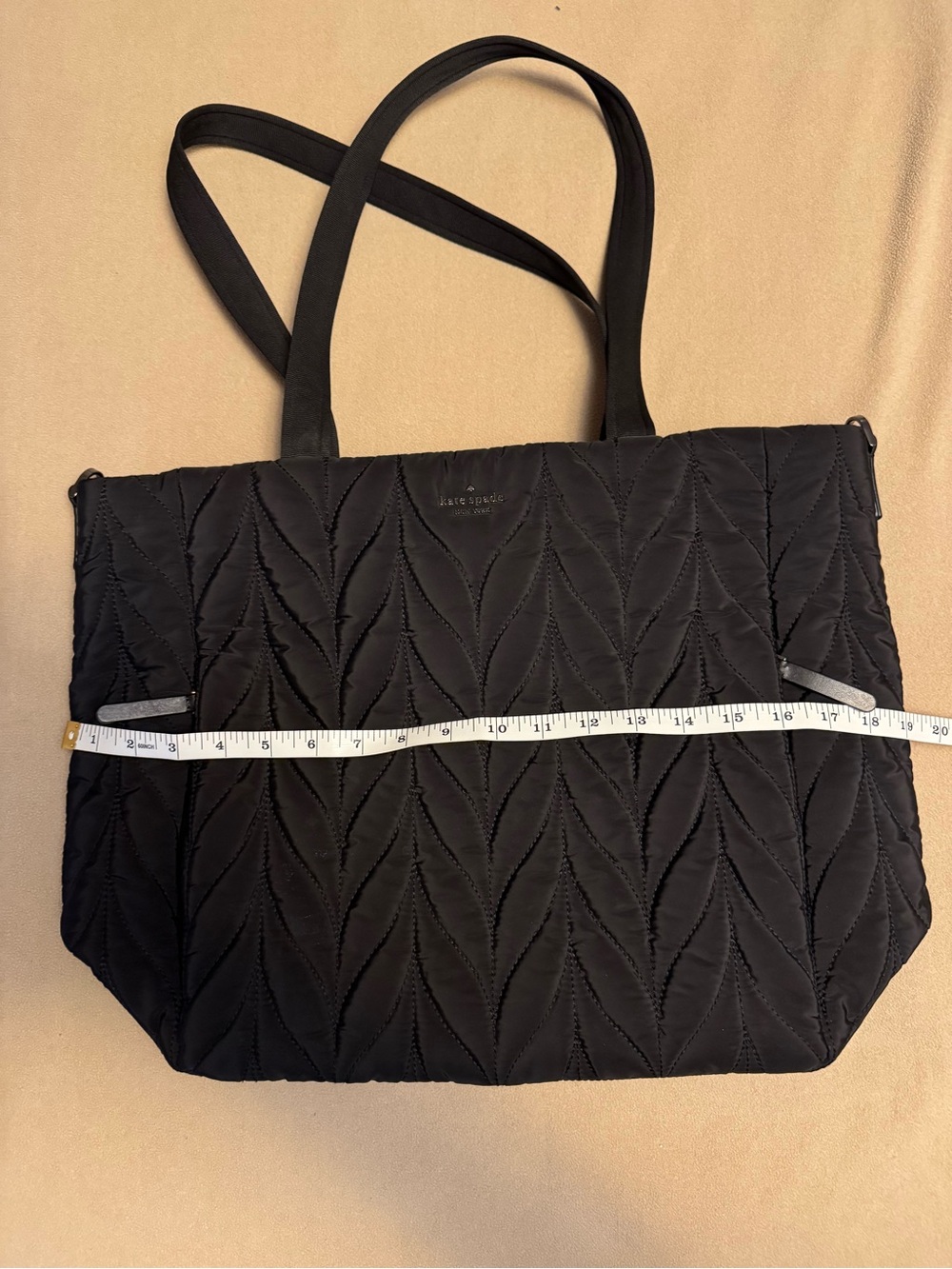 â ď¸Kate Spade Black Quilted Toteâ ď¸ Travel Tote or Diaper Bag - Picture 14 of 16